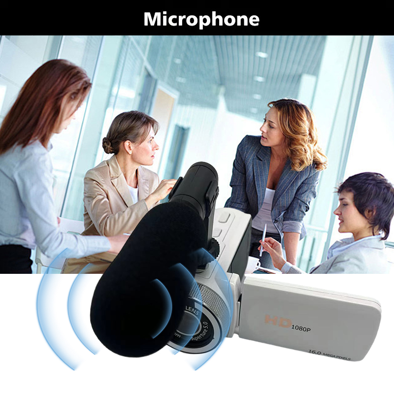 Digitale Camera Met Microfoon 1080P Hd Hoge Resolutie Flip Selfie Scherm Lichtgewicht En Draagbaar Voor Feesten Bruiloften