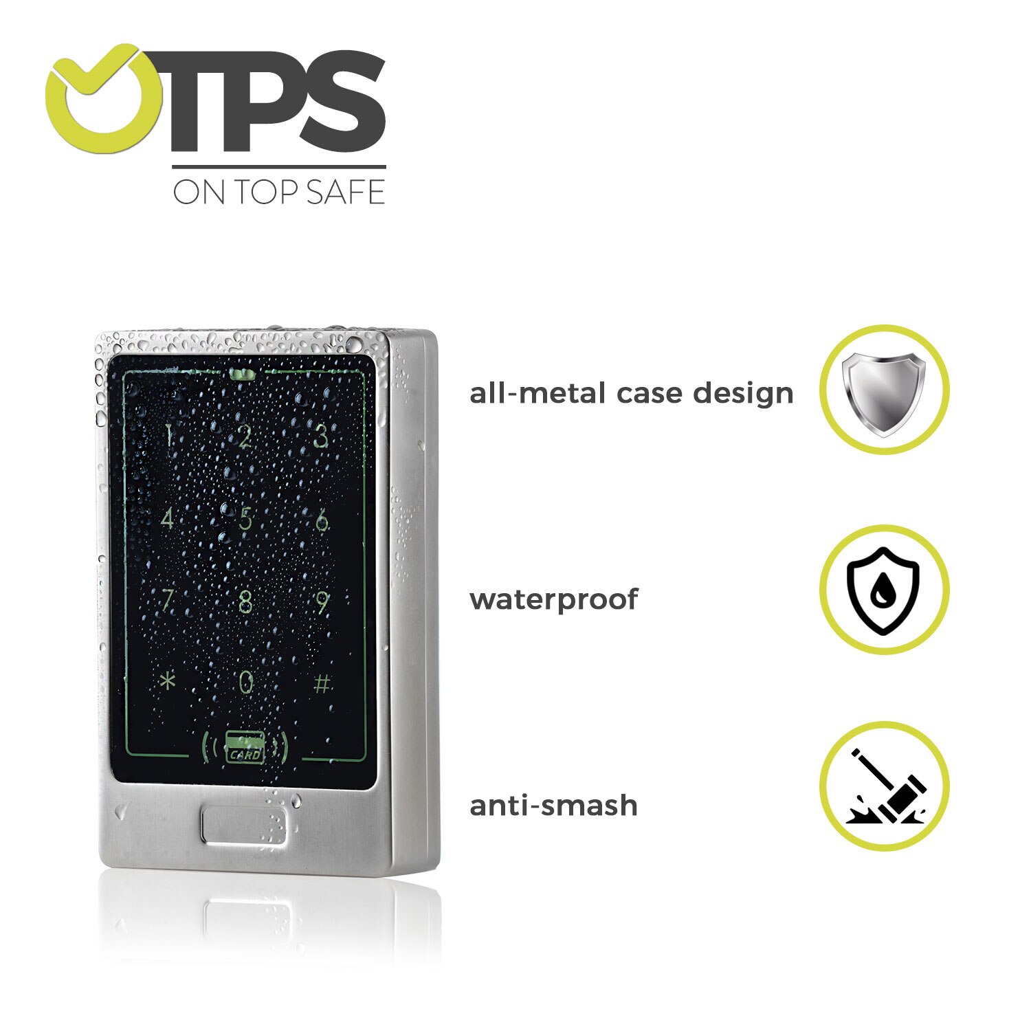 Teclado de control de puerta de acceso, 125KHz, placa de Control de acceso independiente Wiegend