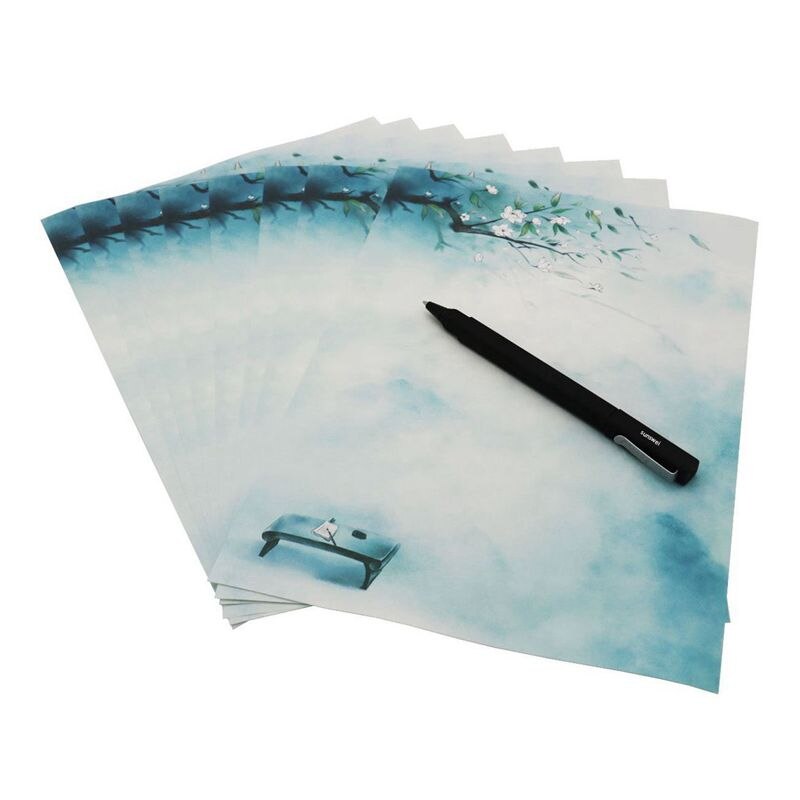Di scrittura di Carta Stazionario impostato, Lettera di Scrittura Lettera di Carta impostato, 32 pz Assortiti Lettera di colore Carte e 16 pz Buste
