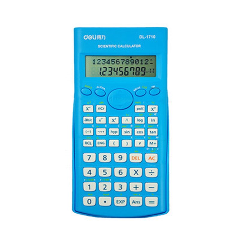 Deli DL-1710A Limited Plastic Battery 12 Office Calculator Scientific Deli With 240 Functions better FX 991ES
