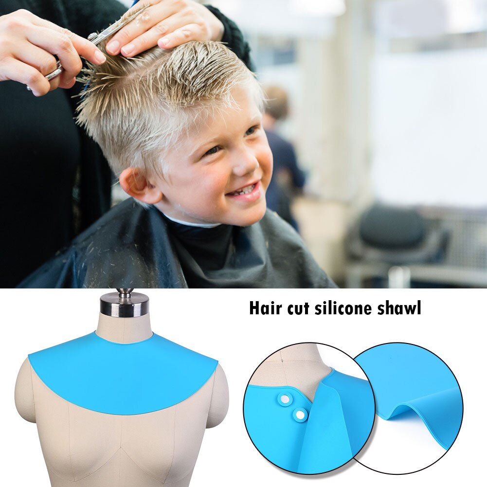 Haircut Shoulder Pad Neck Shield Shawl Hair Dyeing Tool Silicone Salon Supplies Hair Transparent Bib Hairdressing Tool