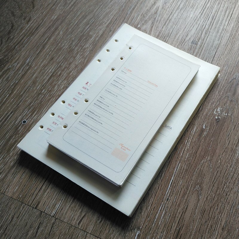 A5 a6 folha solta reenchida bloco de notas de papel almofada de escrita sketchbook compostion livro para caderno planejador livro material escolar escritório