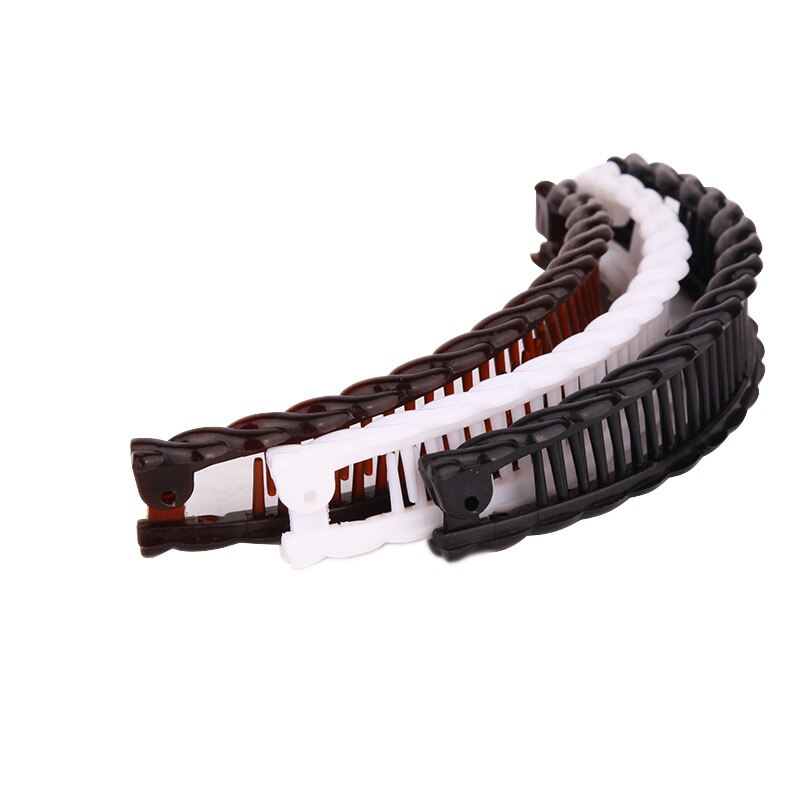 Peinetas tipo Banana para perezosos, accesorio de Accesorios para peinados de con pinza de Metal para el pelo, peine extensible para masaje de cabeza