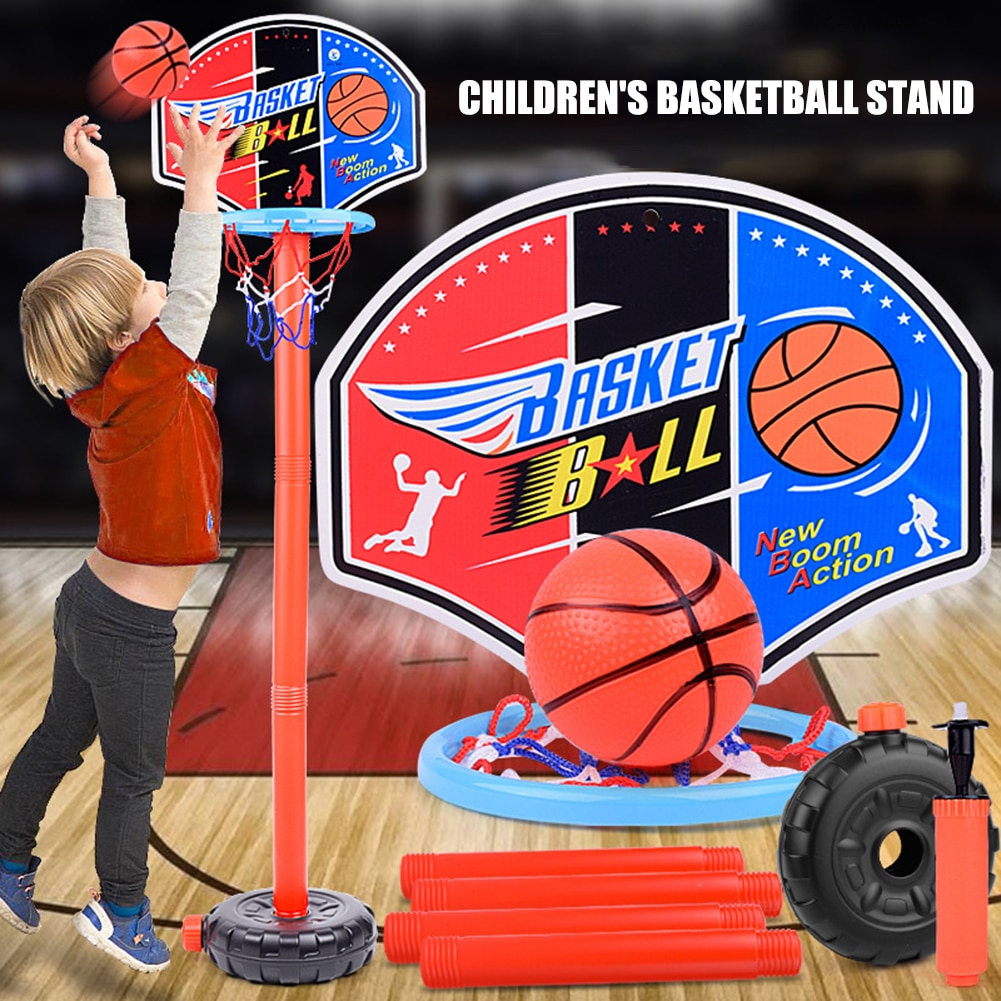 Kinderen Basketbal Spelen Set Outdoor Sport Verstelbare Stand Mand Holder Hoop Doel Game Mini Indoor Kids Yard Game Boy Speelgoed