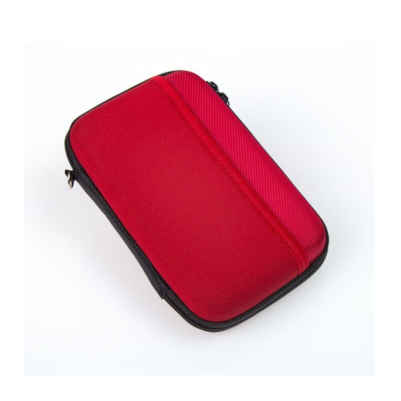 Neue Bunte Tragbare Festplatte Fall Tasche Beutel für 2,5 "Externe Festplatte und Daten Cords: Rot