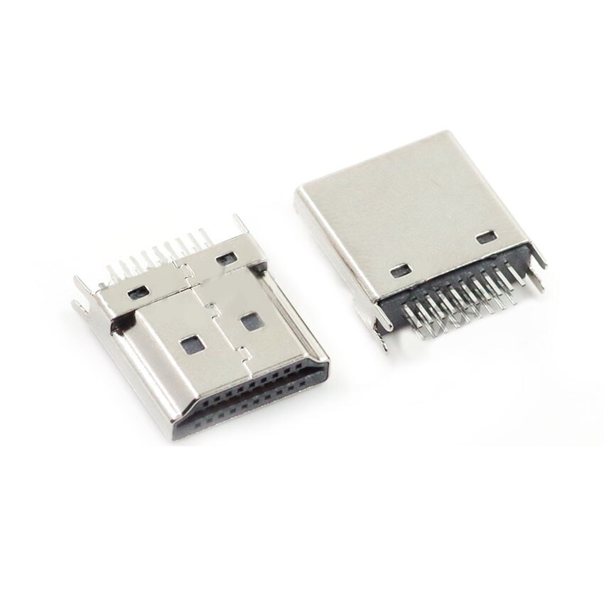 5pcs/Lot HDMI 19Pin 20P 20Pin Male Plug Connector HDMI Female Male Socket Jack HDMI Repair Replacement: M Male