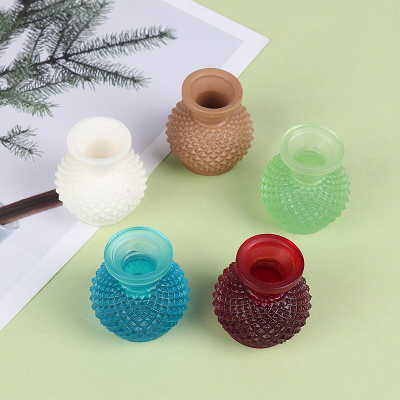 1Pc 1/12 Dollhouse miniatura Vaso di Fiori Vaso di Casa di Bambola vita Camera Decora