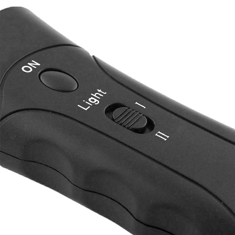 Pet Anti Dog Barking Pet Trainer LED Light Ultrasonic Gentle Chase Training Double Head TrumpetNew lydg