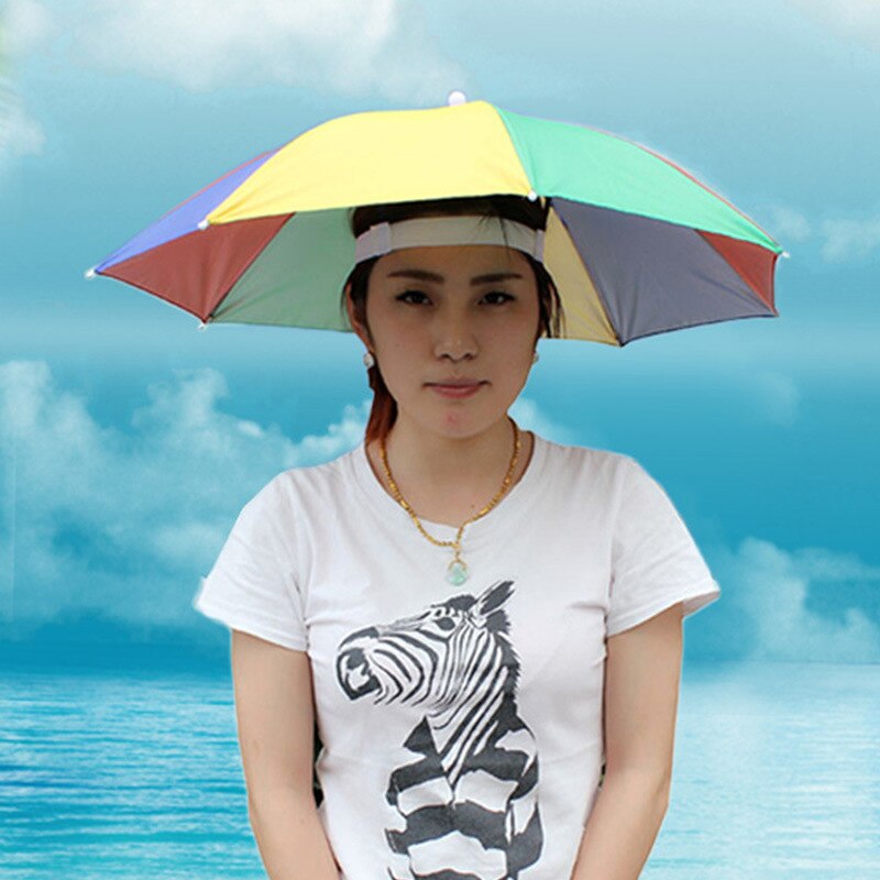 Neue Außen Faltbare Sonnenschirm Hütte Golf Angeln Camping Headwear Kappe Kopf Hütte sonnenschutz UV Hütte regenschirm