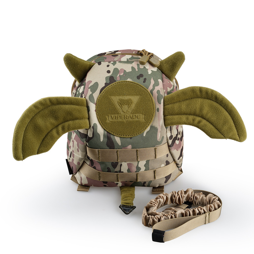 Sac à dos Anti-perte avec ailes de démon pour enfants, accessoire de sécurité de , ajustable, cartable du diable, directe: Camo