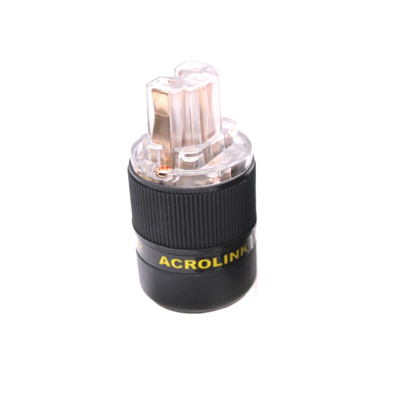 Acrolink Audio Plug - Red Copper IEC Connector - Pure OFC Copper - 10-16mm Cable - 250V