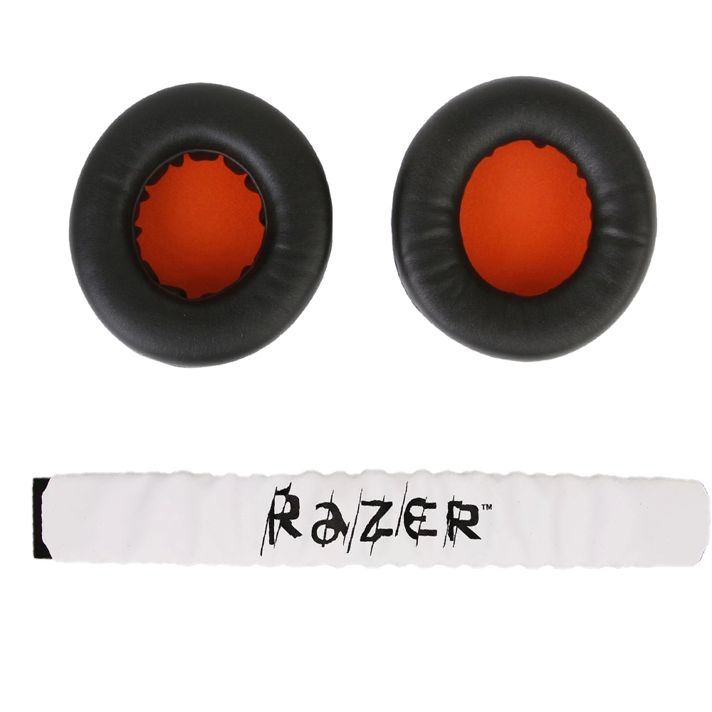 Ersatz-Ohrpolster, Kissen-Ohrpolster mit Kopfband für Razer Kraken Profi V1 und Electra Spielen-Kopfhörer-Ohrenschützer: Militärgrün