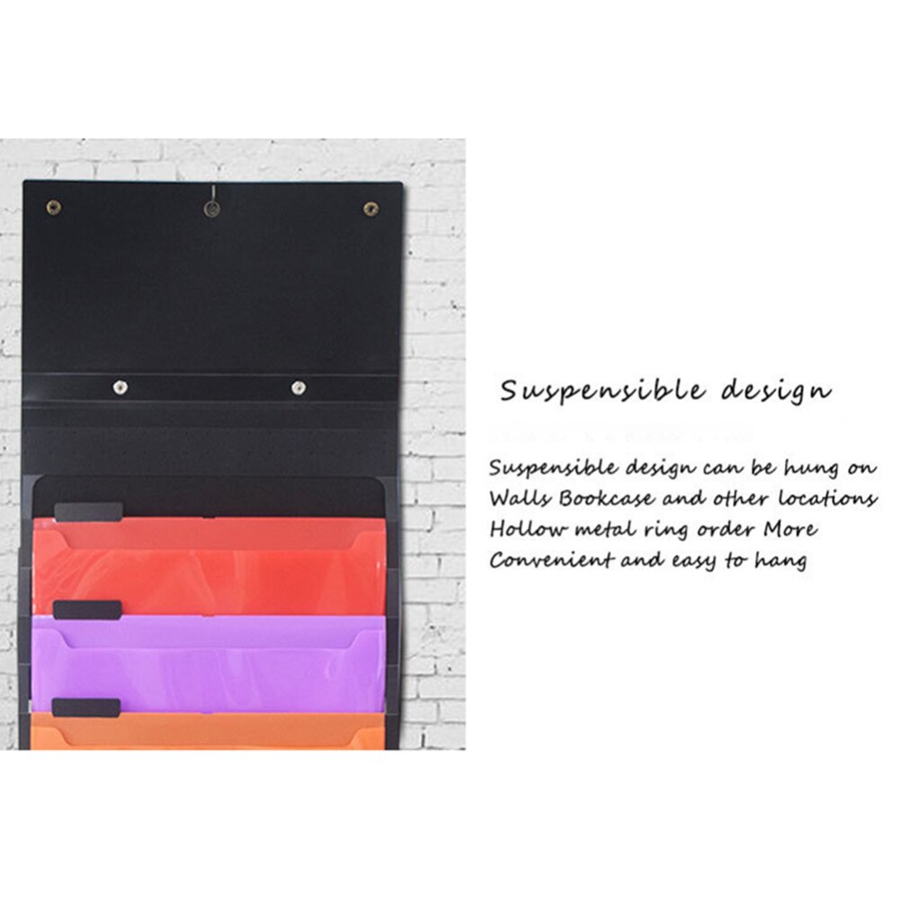 Hanging Organizer Wall Pocket Expanding File Folder Portable Document A4 Size Letter Holder