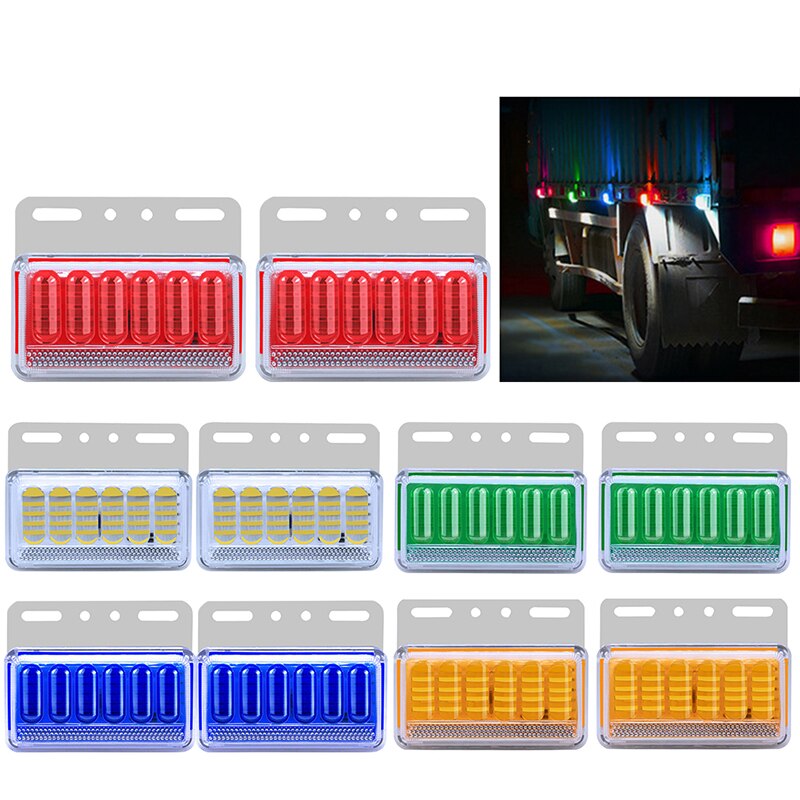 Yolu stor lastbil sidoljus 24v midjelampa superljus vattentät backlampor bil led släpdäck ljus sidoljus: Blanda