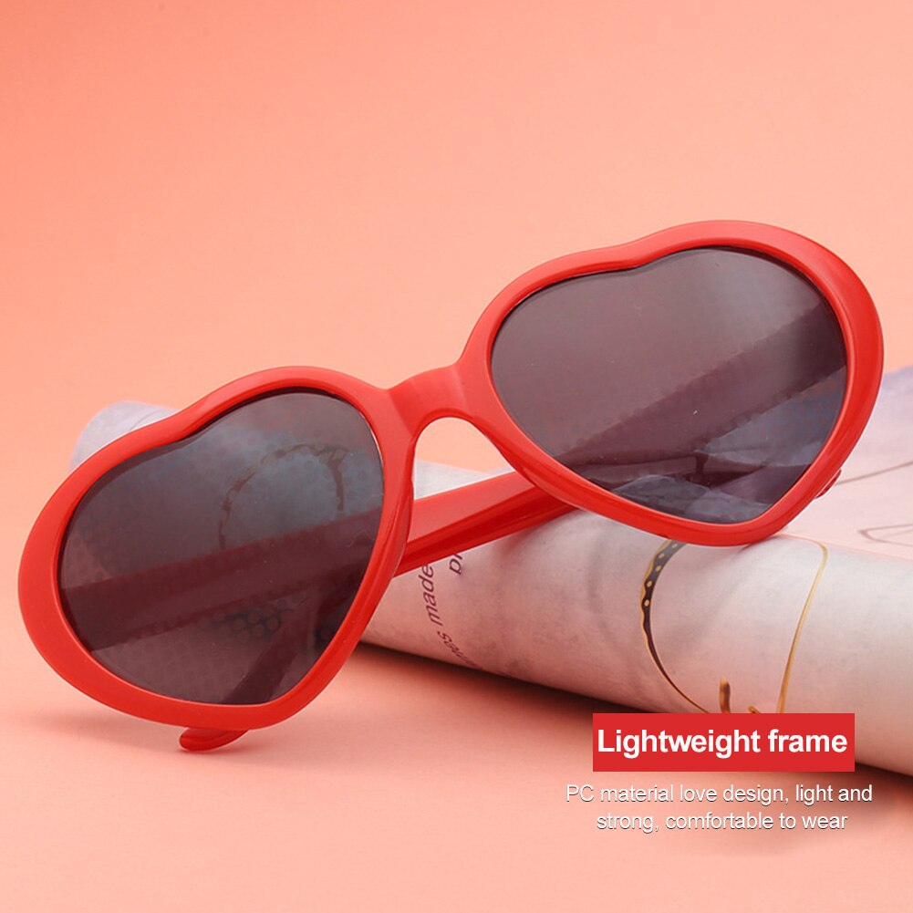 Gafas de difracción con efecto de corazón para Bar, gafas interesantes portátiles, , forma de amor, Rave, Festival, 3D, , EDM, Club nocturno