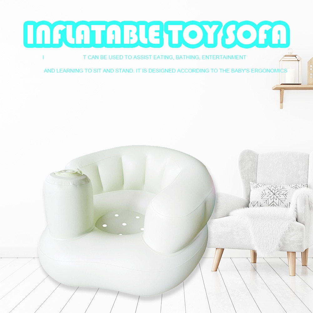 Inflatable Toy Sofa PVC Baby Learning To Sit Chair Portable Seat Pool Toy Infant Portable Play Game Mat Sofas Learn Stool