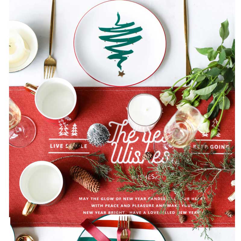 Boże narodzenie zastawa stołowa talerze ceramiczne i kubek bowsl robić kuchni naczynia kuchenne akcesoria kuchenne zestawy obiadowe talerze robić żywności