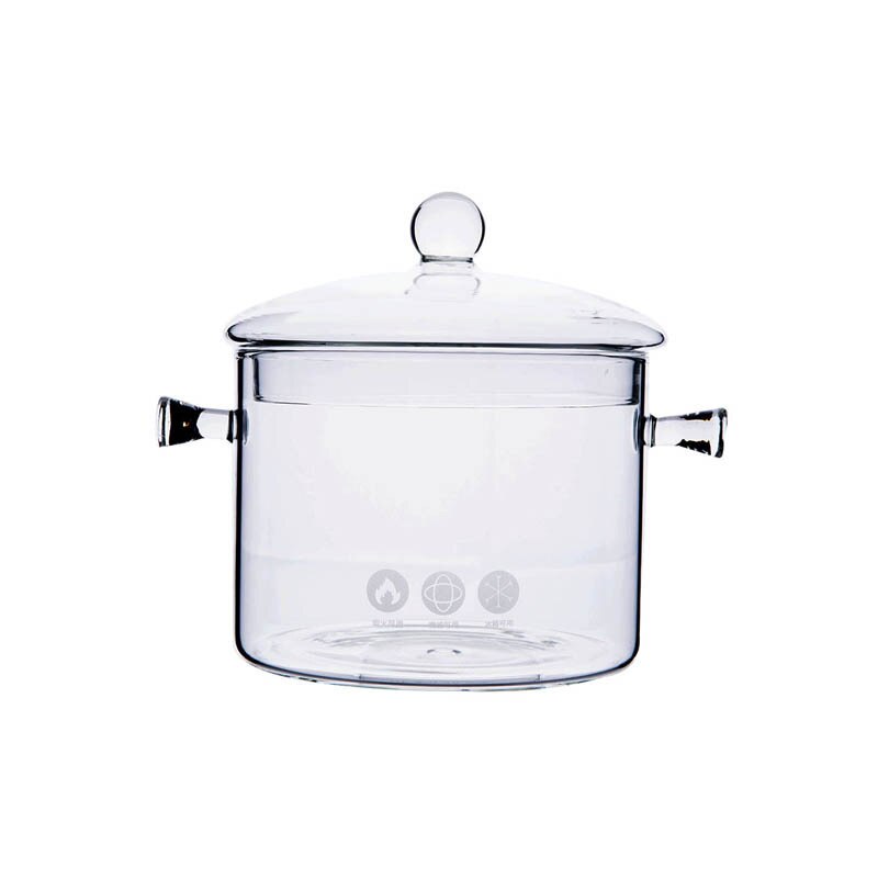 Glass Pot for Single Person Cooking Pot for Instant Noodle 1L 1.3L Pot for 1 Person Salad Bowl Pasta Cooking Pot