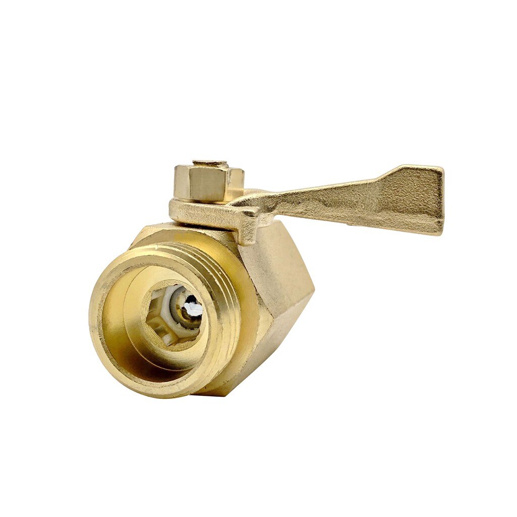 Super Heavy Duty 3/4 Inch Brass Water Shut Off Valve Outdoor Garden Hose Connector Accessories Fitting Pipe Connections Nozzle