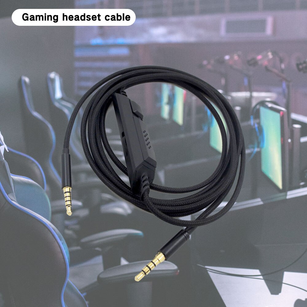 3.5Mm Jack Apparaat Inline Mute Kabel Voor Astro A10/A40/A30/A50/Logitech G233/g433 Wired Gaming Headset Zwart Hoofdtelefoon Accessoire