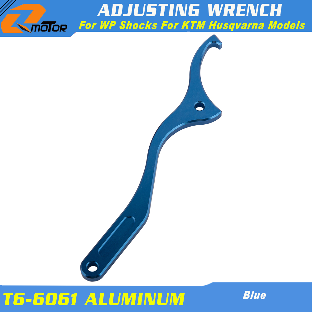 CNC Achter Demping Schokdemper Steeksleutel Tool Voor Voor KTM SX SXF XC XCF EXC Voor Husqvarna TE FE TC FC TX FX 125-501 Modellen: Blauw