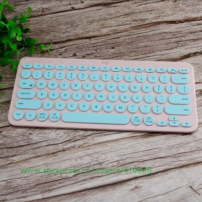 Weiche Silikon Tastatur Abdeckung Schutz Film Für logitech K380 K 380 Bluetooth tastatur multi-gerät mechanische Haut Schutz: Skyblue