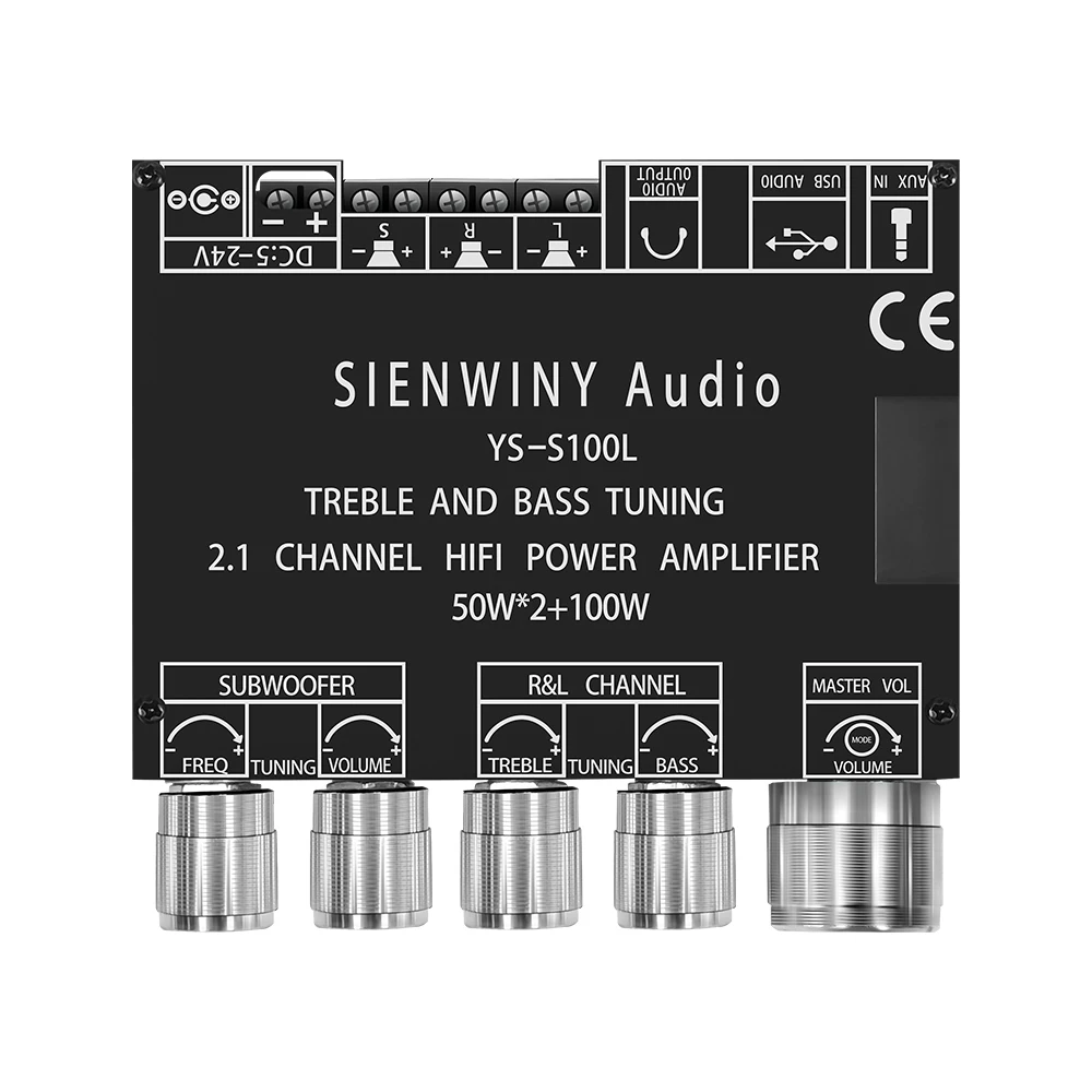 YS-S100L 50w * 2 100w 2,1 Subwoofer-Verstärker platine 3-Kanal cs8673e Bluetooth 5,1 DIY Heimat Audio- Stereo-Subwoofer-Verstärker Eber