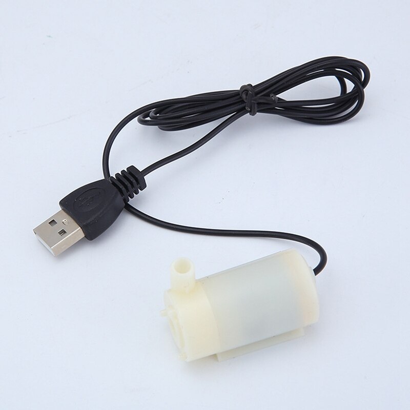 Usb Mini Waterpomp Geluidsarm Mute Borstelloze Micro Dompelpomp Voor Aquarium Fontein Aquarium 5V 1.0A: WT