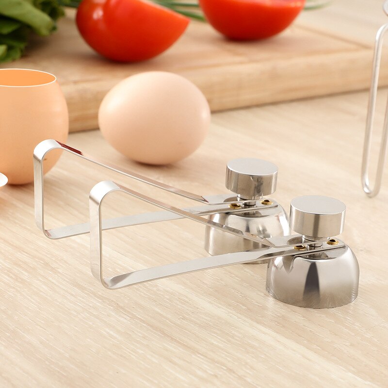 1pc køkken tilbehør gadgets rustfrit stål æg åbner metal æg saks kogt rå æg separator køkken værktøj sæt