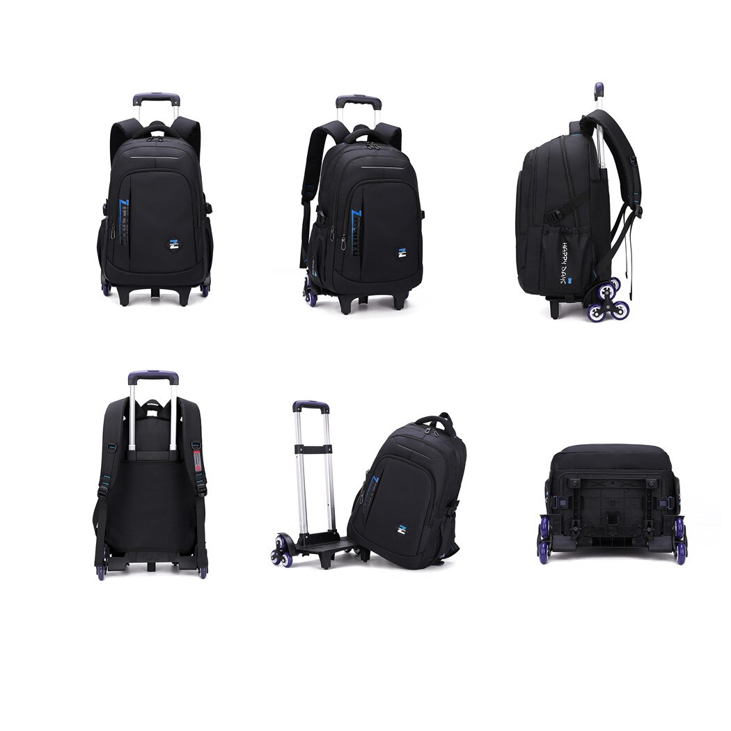 Kids' Luggage Rolling Backpack for Boys Wheeled Bag Trolley School Bags Carry On Travel Luggage Mochila