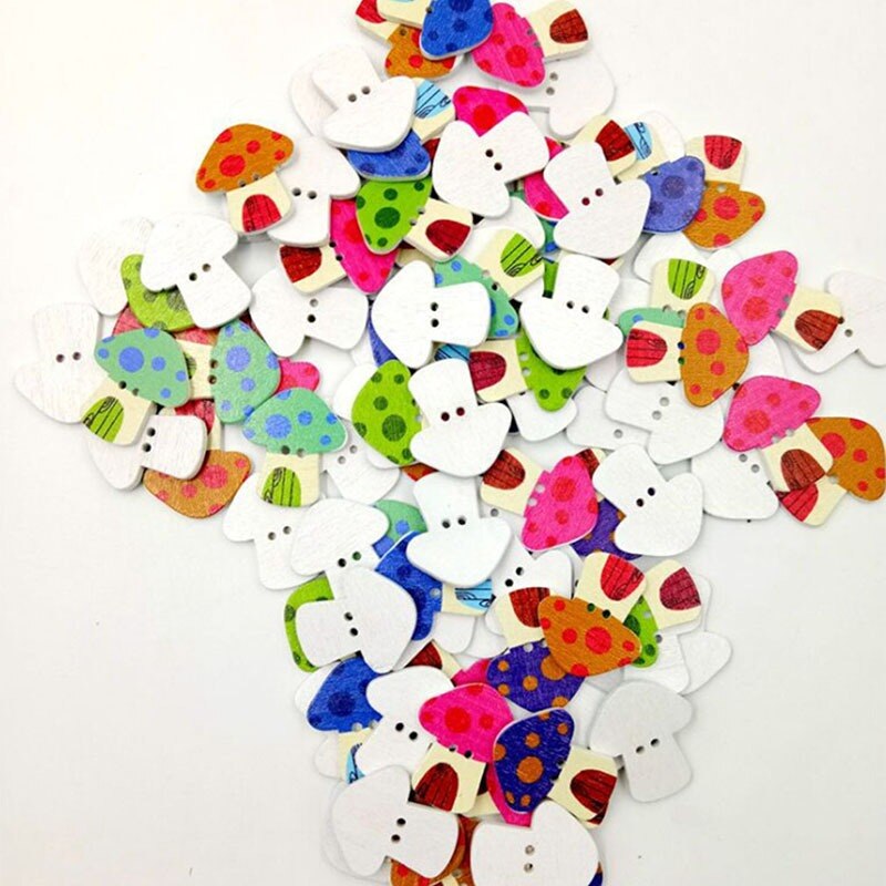 50/100 stuks houten knopen met 2 gaten en verschillende vormen voor scrapbooking, knutselen, doe-het-zelf, babykleding, naaiaccessoires, knoopdecoratie: 50 stuks huis