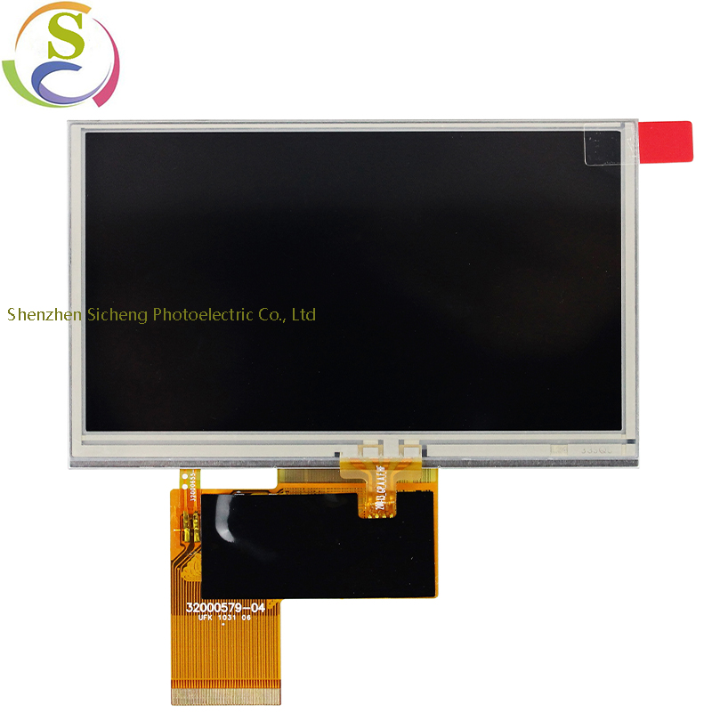 Sprzedaż bezpośrednia sprzęt przemysłowy 4.3 calowy ekran LCD w043TN24 V.7 4.3 cala rozdzielczość RGB 480*272 jasność 500cd