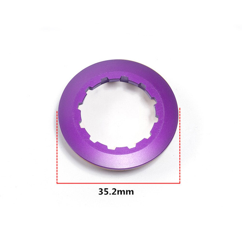Fiets Cassette Vliegwiel Freewheel Lockring Aluminium 11T Cassette Lock Ring Voor Mtb Weg Mountainbike Fietsen: Paars