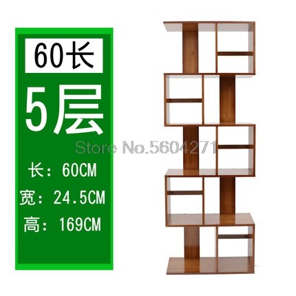 Student bookshelf modern minimalist shelf living room bamboo floor bookcase free combination small bookshelf