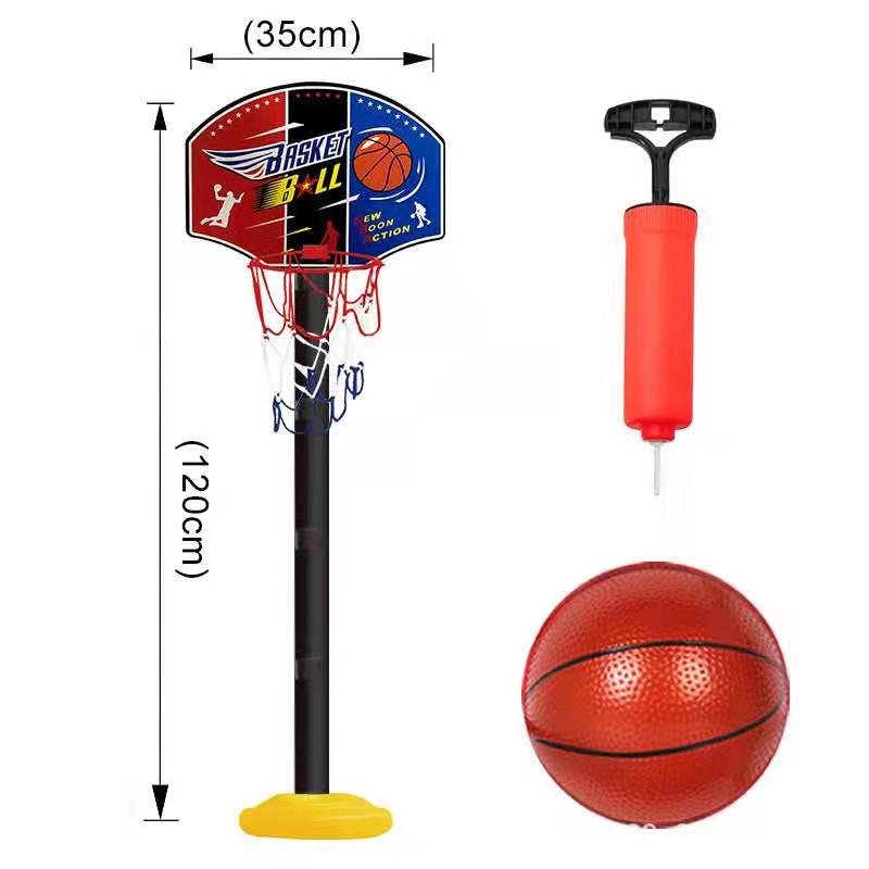 Dropshopping Children Basketball Playing Set Outdoor Sport Adjustable Stand Basket Holder Hoop Goal Game Mini Indoor Boy Kids: 1.2METER ONE BALL