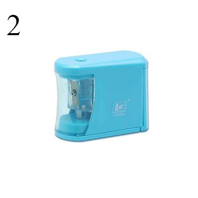 Sacapuntas eléctrico de un solo orificio, sacapuntas automático para de Chico, suministros de papelería escolar con batería: 2
