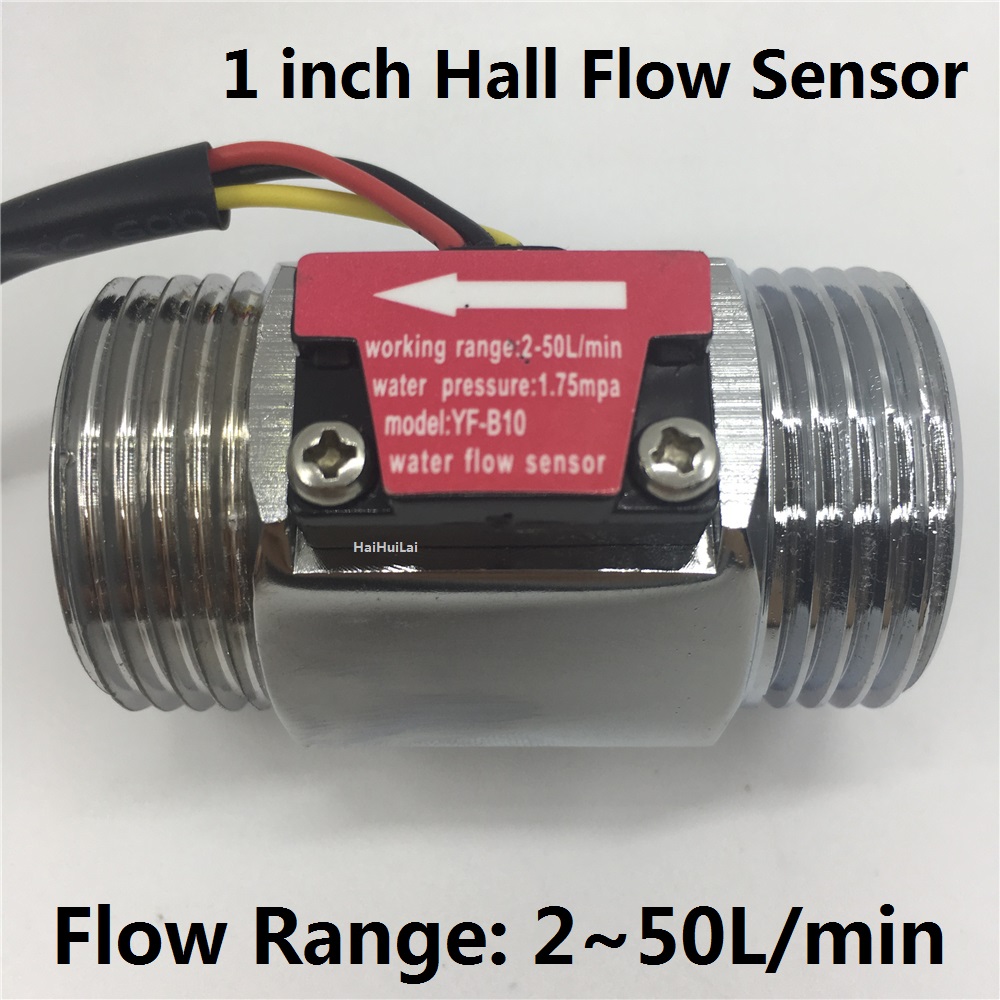 2-50L/Min 1 Inch Water Flow Hall Sensor Flow Meter DN25 For Industrial turbine flowmeter water flow sensor