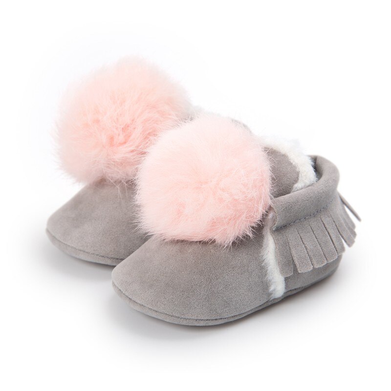 Winter Baby Kids Jongen Meisje Peuter Kwastje Crib Soft Booties 0-18M: QH / 2