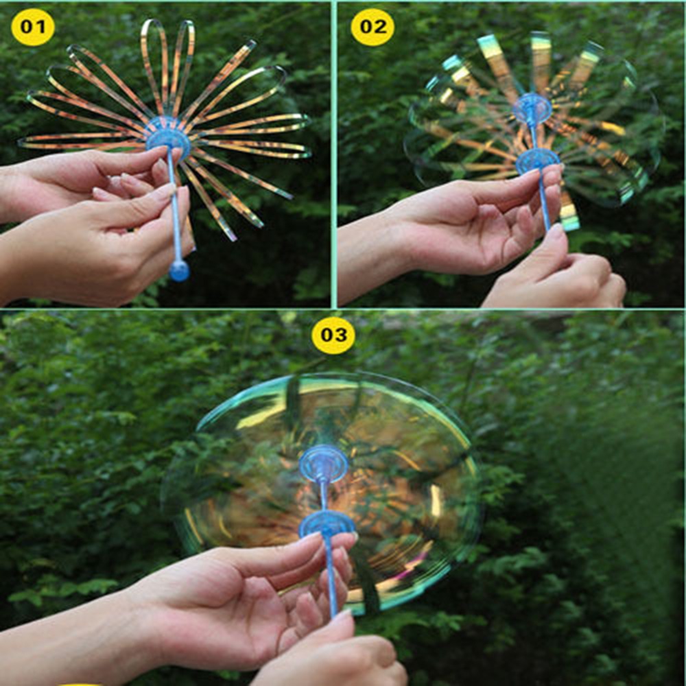 1Pcs Funny Popular Soap Bubble Outdoor Activety Wands Toys Amused for Children Kid Baby Colorful Shook Stick Blowing Bubble Play