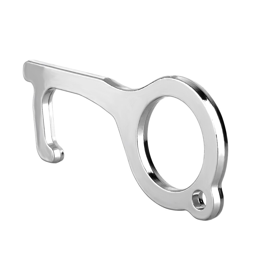 No-Touch EDC Door Opener Portable Press Elevator Safe Key Zinc Alloy Keychain Key Unbuckle With Universal Keychain Portable Hook: E2