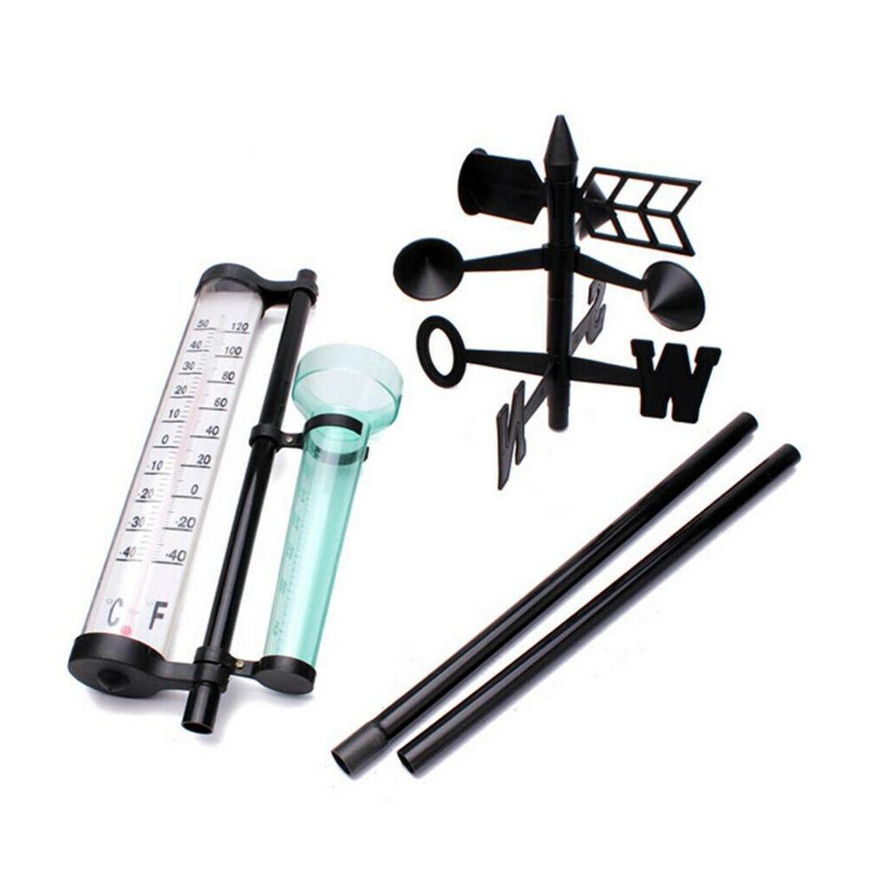 Garden Thermometers Rain Gauge Wind Indicator Weather Station Kit 35mm Measurement Tool Garden Water Ground