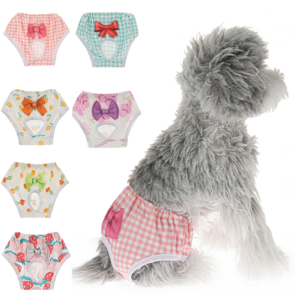 Herbruikbare Sanitaire Slipje Wasbare Kleine Hond Huisdier Luiers Vrouwelijke Honden Grote Fysiologische Broek Shorts Mannelijke Katten Huisdier Menstruatie