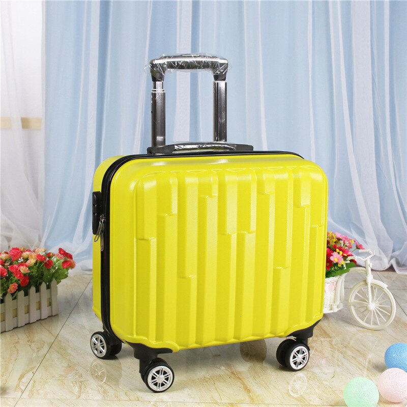 Mute Universele Wiel Kofferbak Mini Cabine Unisex Kleine Trolley Case Wachtwoord Koffer 18 Inches Trolley Abs Hars