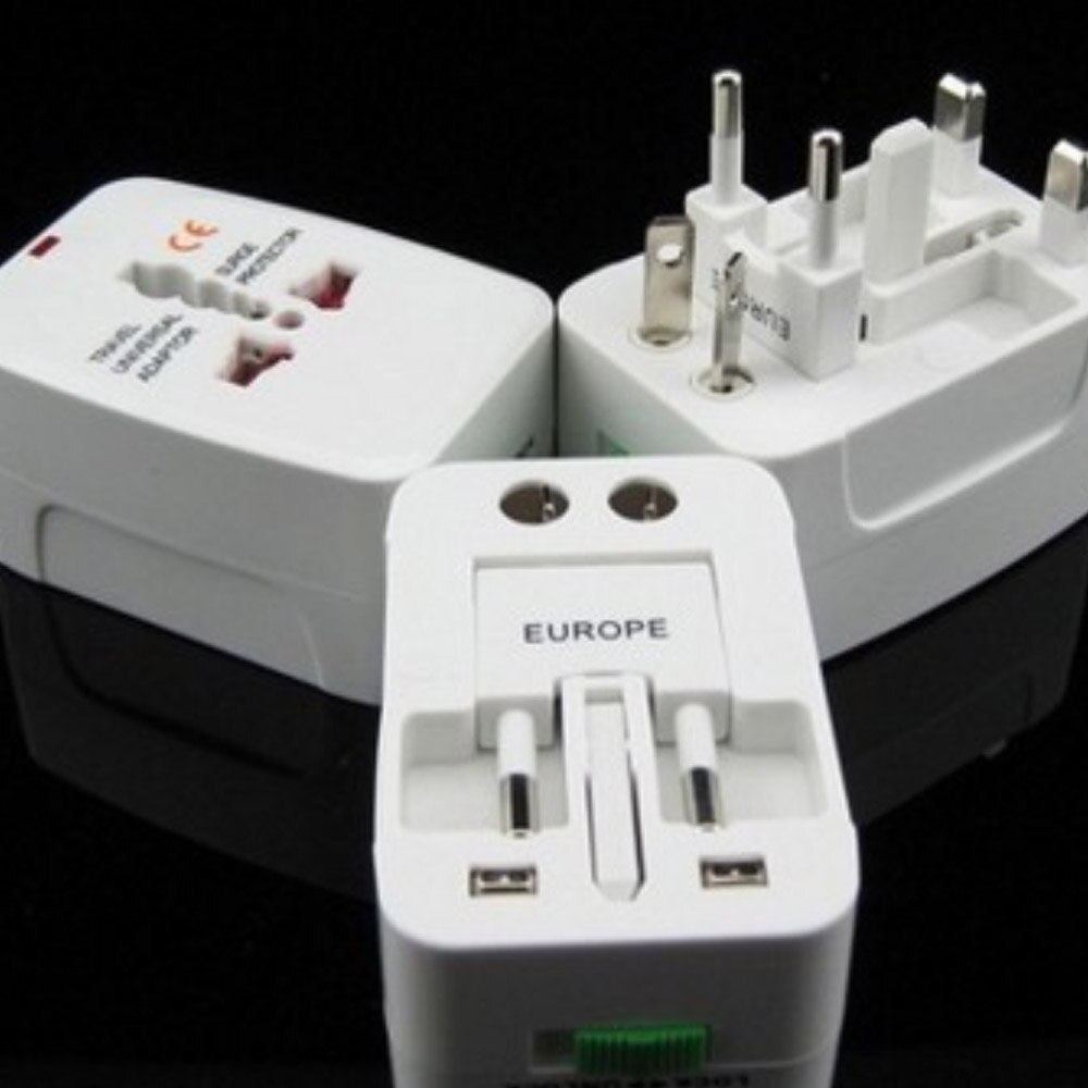 Universal International Plug Adapter World Travel AC Power Charger Adaptor With AU US UK EU Converter Plug