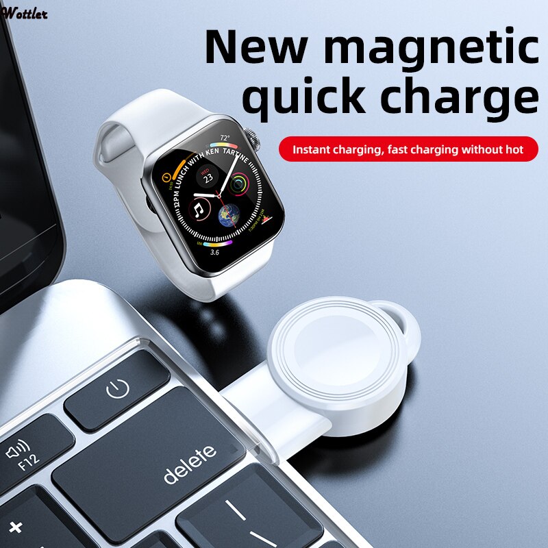 Draagbare Draadloze Oplader Voor Iwatch 5 4 Opladen Dock Station Usb Charger Kabel Voor Apple Horloge Serie 5 4 3 2 1