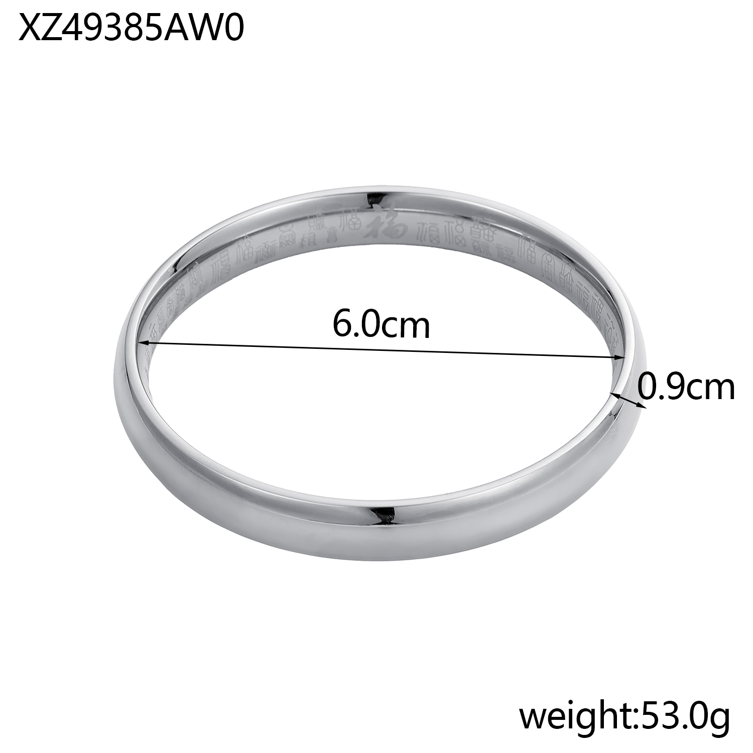 Stainless Steel Fashionable 18K Gold Plated Colorless Jewelry Hollow Bracelet Women's Chunky Bangles Bracelets: Antique Bronze Plated