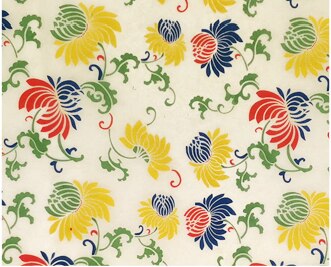 Papel de flores de colores para decoración de cerámica, papel de transferencia de alta temperatura para cerámica polimérica, DIY, 1 ud.: Style 27