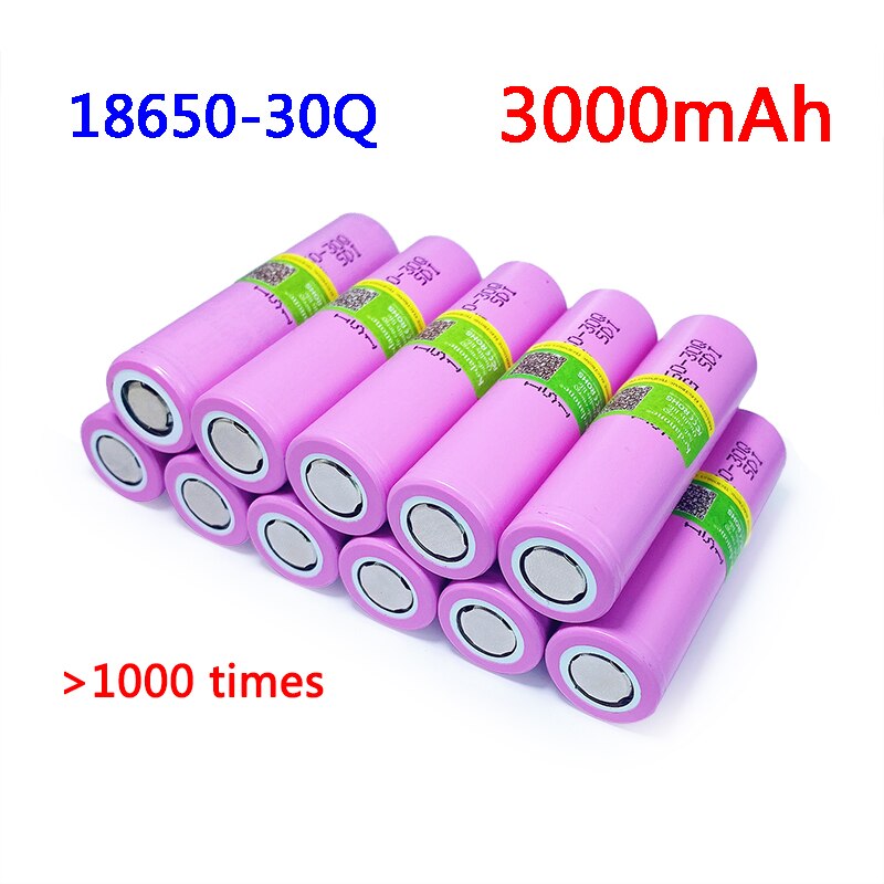 18650 Batterij 3.7V Batterij 3000Mah INR18650 30Q Li-Ion Oplaadbare Batterij Voor Elektronische Cigare Zaklamp Accu