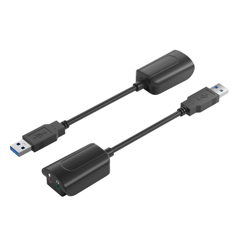 Niye soundkarte, externer 3.5mm- usb-adapter, usb-zu-mikrofon-lautsprecher-audio-interface für  ps4 laptop-computer-usb-soundkarten