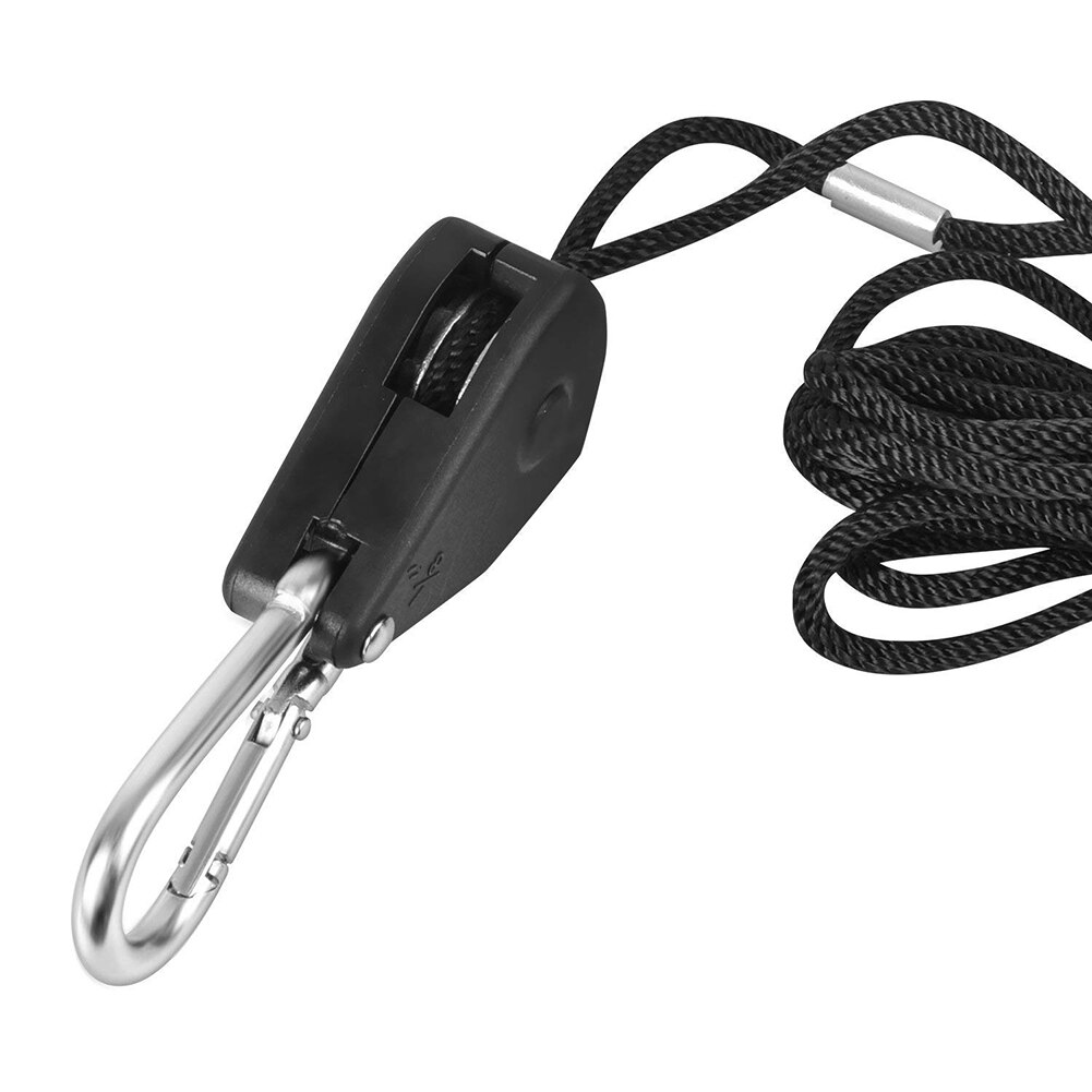 1 par justerbar 150 lbs nylon reb skralde yoyo lampe bøjler lys hængende sæt til led vokse lys vokse telt rum